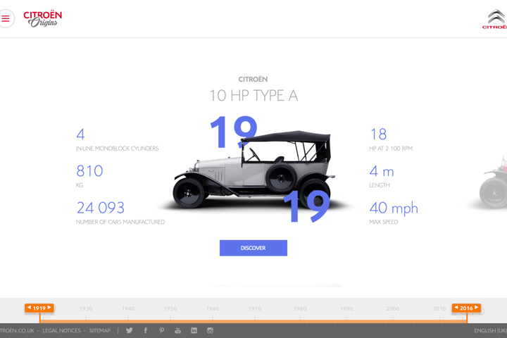 Citroen Origins website preview
